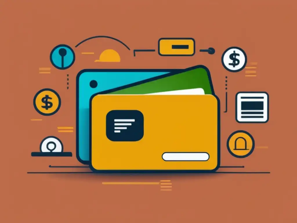 Costos ocultos de tarjetas de crédito Costos ocultos de tarjetas de crédito: infografía minimalista mostrando tarjeta con iconos representando tarifas ocultas, seguridad y tasas de interés
