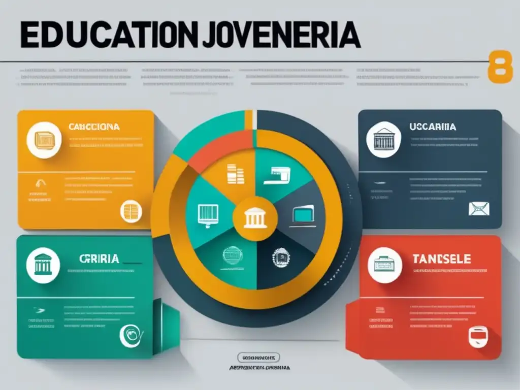 Infografía financiera para jóvenes Ultradetalle de imagen 8k: educación financiera, apertura de cuenta bancaria, uso responsable de tarjetas de crédito