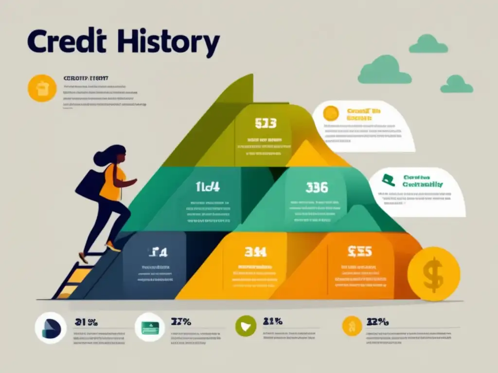 Beneficios de construir historial crediticio desde joven Infografía minimalista: beneficios de construir historial crediticio desde joven