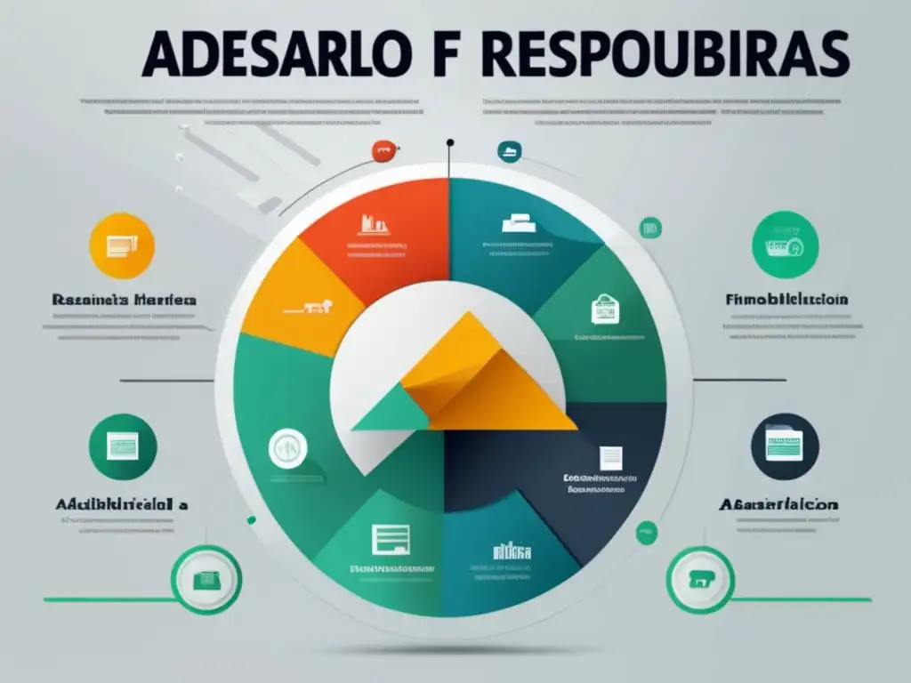 Ultradet Ultradetallada imagen 8k de diseño minimalista con infografía