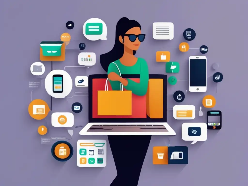 Millennials y finanzas: moda y tecnología Gestión gastos moda y tecnología millennials: imagen infográfica minimalista con jovenes estilosos, gadgets, íconos financieros y colores vibrantes